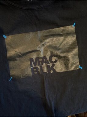TOBY MAC Black Short-Sleeve Crewneck T-Shirt with Blue Accent Prints